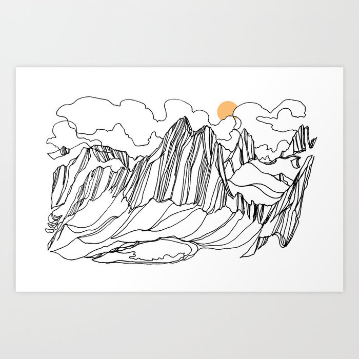 Snowpatch and the Col :: Bugaboos Art Print