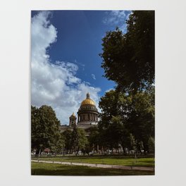 St. Isaac's Cathedral in St. Petersburg Poster