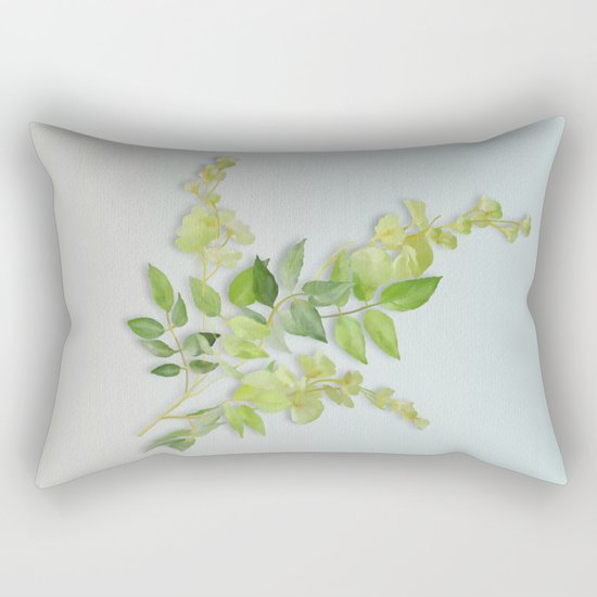 Yellow Tiny Flowers Rectangular Pillow