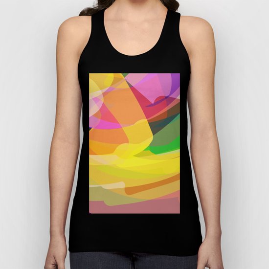 abstract print Unisex Tank Top