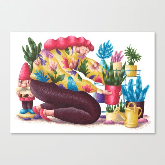Houseplants Canvas Print