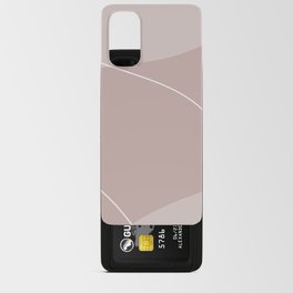 Dusty Pink Minimal Swirl Pattern Android Card Case