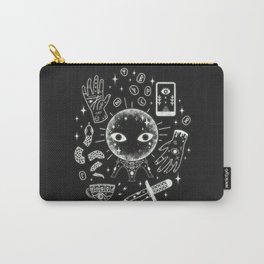 I See Your Future: Glow Carry-All Pouch | Digital, Curated, Fortuneteller, Palmistry, Divination, Witchcraft, Witch, Fortune, Tarot, Occult 