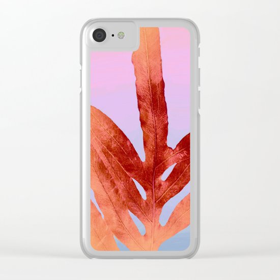 Green Fern Pantone 2016 Color of The Year Clear iPhone Case