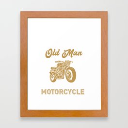 Cool Gift For Motorcycle Lover. Framed Art Print