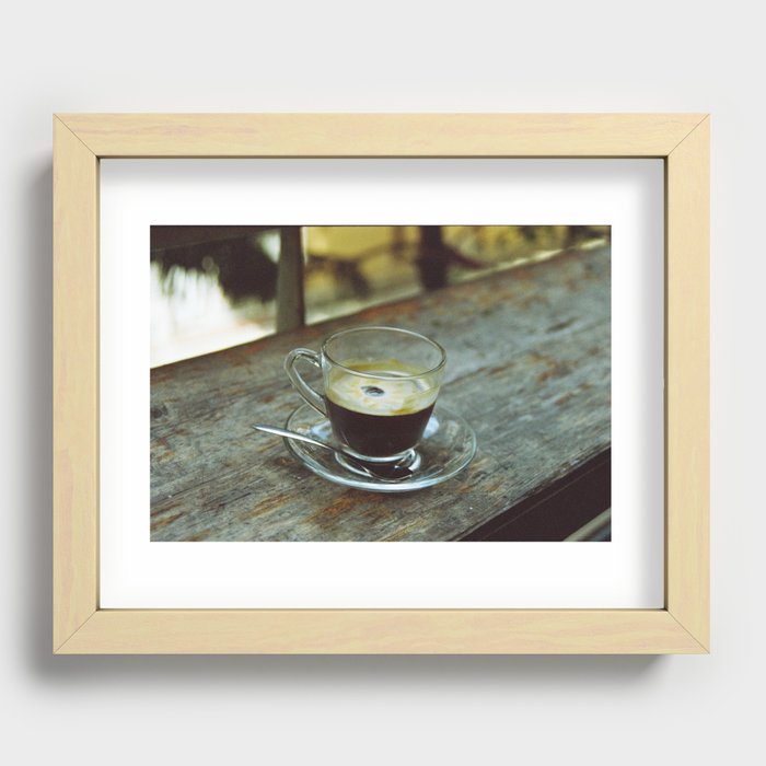 Black Coffee on Film Recessed Framed Print