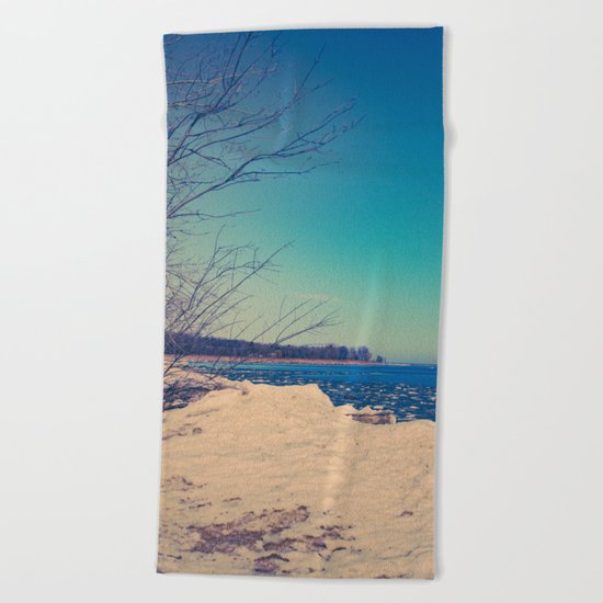 Winter Romance Beach Towel