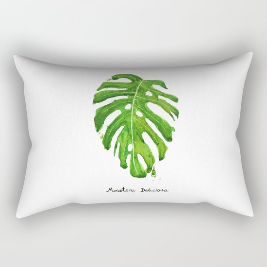 Monstera Deliciosa Rectangular Pillow
