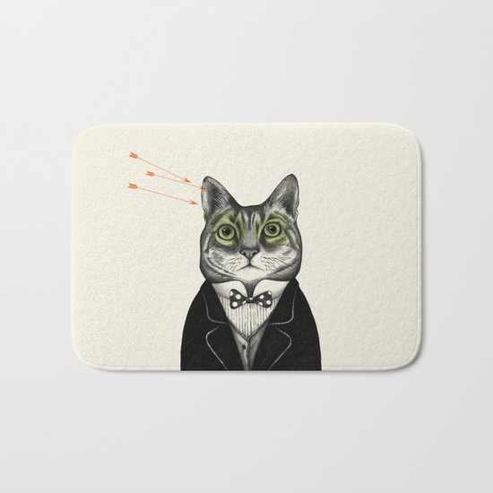 Gentleman cat Bath Mat