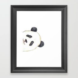 Panda peeking Painting Wall Poster Watercolor Framed Art Print