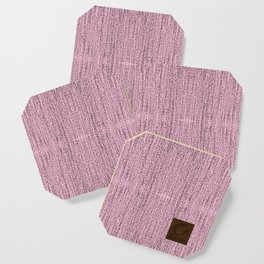 Textured in Pink Coaster