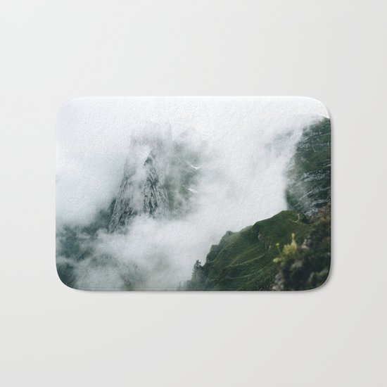 Mountain Range in the Fog Bath Mat