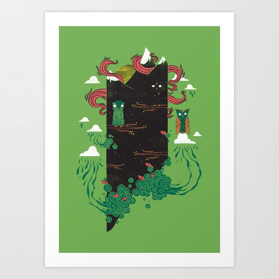 Nighttime Art Print