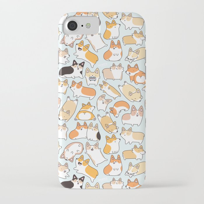 corgilicious corgi doodle iphone case