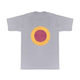 Sunflowers T Shirt | Yellow, Sunflower, Wallclock, Homedecor, Circles, Geometric, Flowers, Warm, Drawing, Digital 