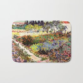Vincent Van Gogh Flowering Garden Badematte