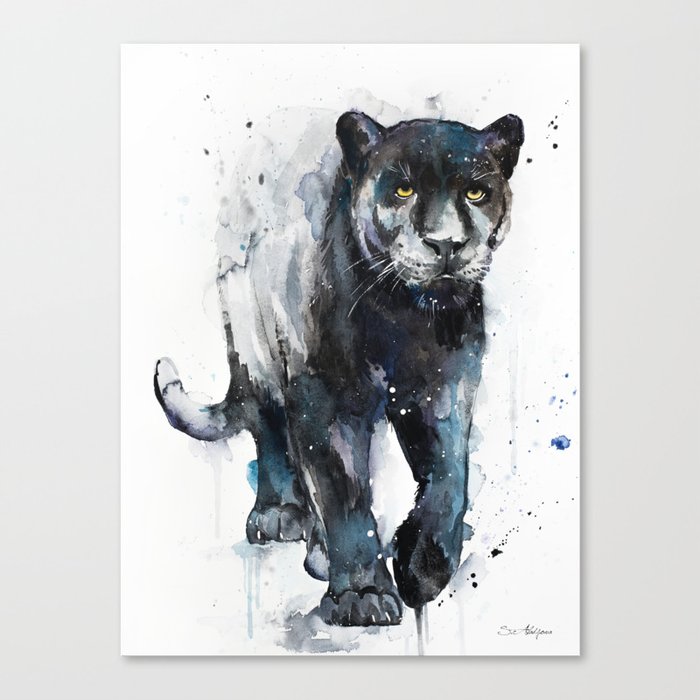 Black Panther Canvas Print By Slaveika Society6