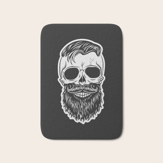 BLACK SKULL Bath Mat