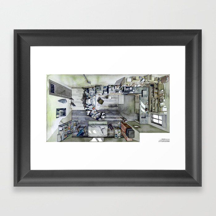 Neo's home in The Matrix Framed Art Print