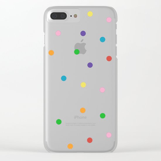 Candy Spots Clear iPhone Case