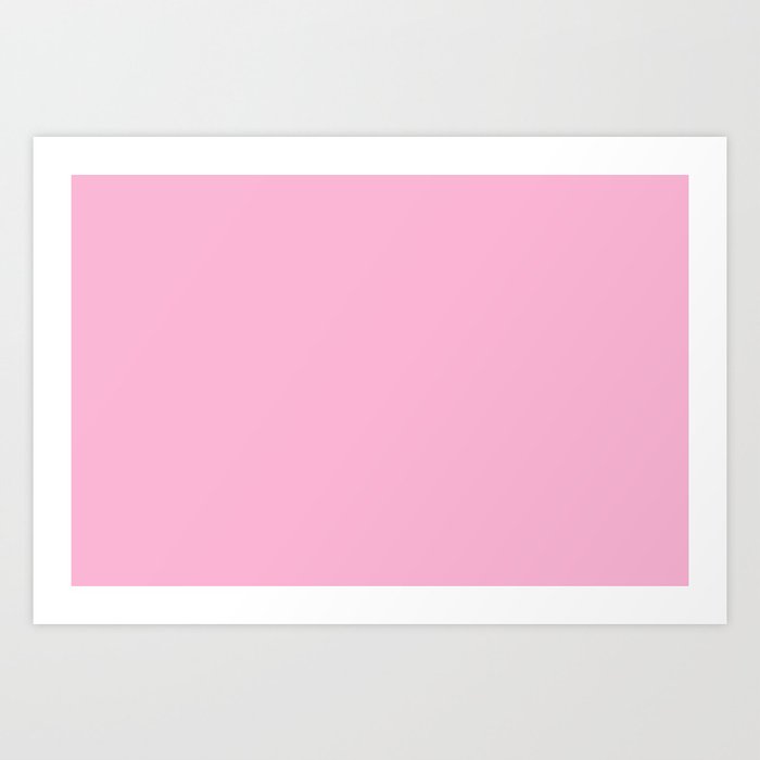 From The Crayon Box Lavender - Pastel Purple Pink Solid Color / Accent Shade / Hue / All One Colour Art Print