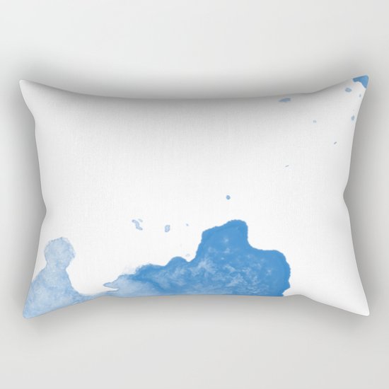 Blue Rectangular Pillow