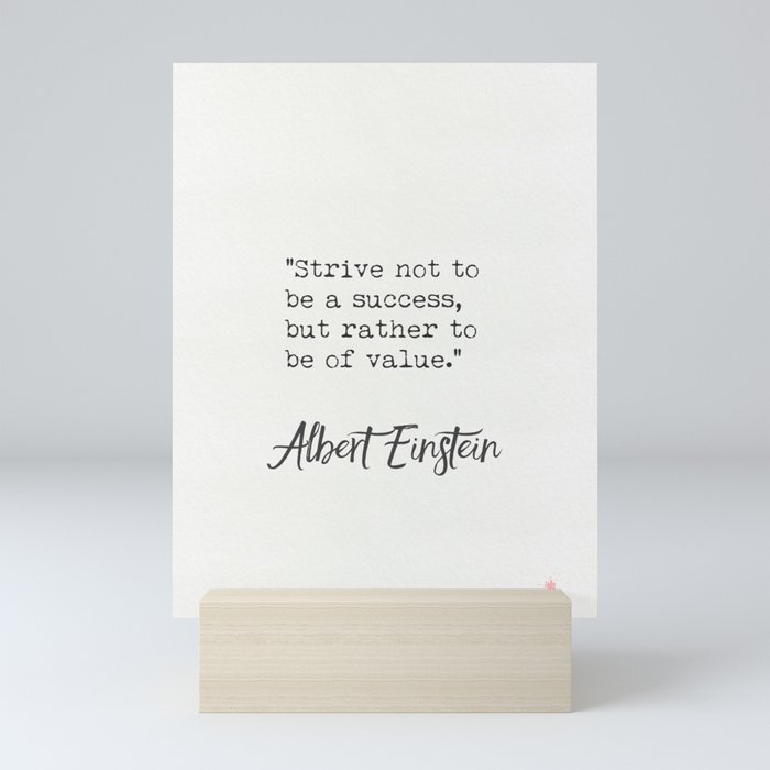  Albert Einstein Growth Quotes Mini Art Print