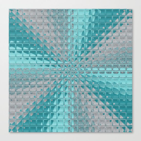 Aqua Reflections Canvas Print