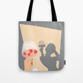 Strawberry Champagne Morning Tote Bag