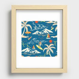Blue Lagoon Recessed Framed Print