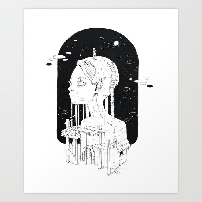Outpost of the observer Art Print
