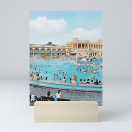 Bathing in Budapest Mini Art Print