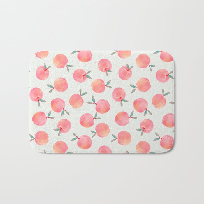 Peach Bath Mat By Kindofstyle Society6