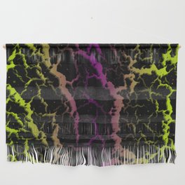 Cracked Space Lava - Lime/Purple Wall Hanging