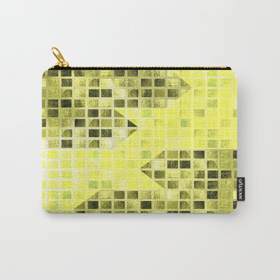 Abstract Yellow Arrows Pattern Carry-All Pouch