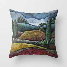 Tuscan Hills  Throw Pillow