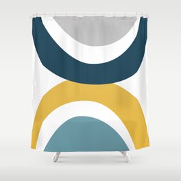 Abstract colorful arches Shower Curtain