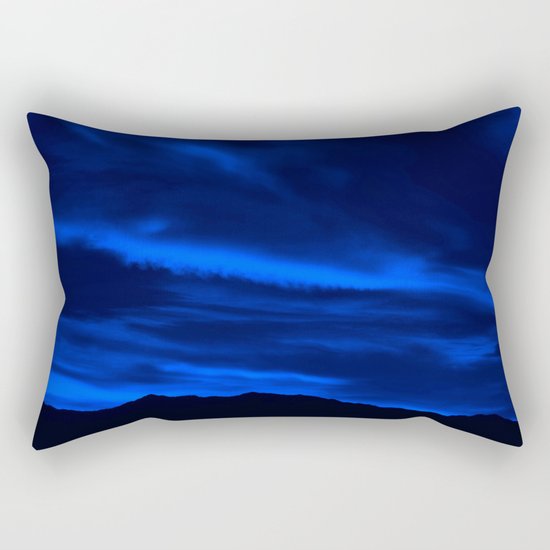SW Midnight Blue Morning Rectangular Pillow