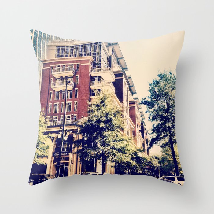 Downtown Charlotte, NC Throw Pillow