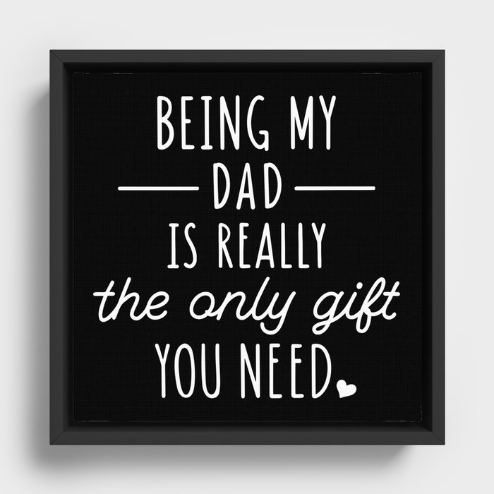 Funny Father's Day Gift Framed Canvas