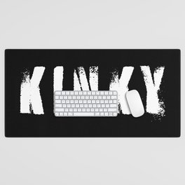 Text Kinky Desk Mat