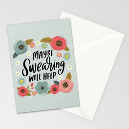 Pretty Not-So-Swe*ry: Maybe Swearing Will Help Stationery Card