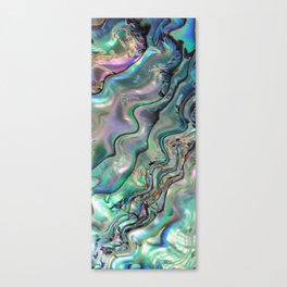 Ivory Agate Pearl Iridescent Canvas Print
