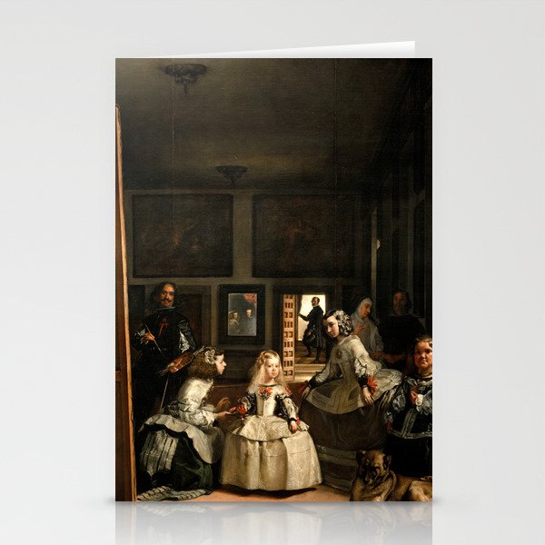 Las Meninas, The Family of Philip IV, 1656 by Diego Velazquez Stationery Cards