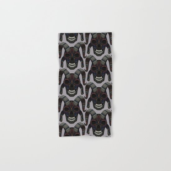 demon skull heather Hand & Bath Towel