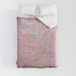 Colourful Abstract Trippy Swirl Pattern Duvet Cover