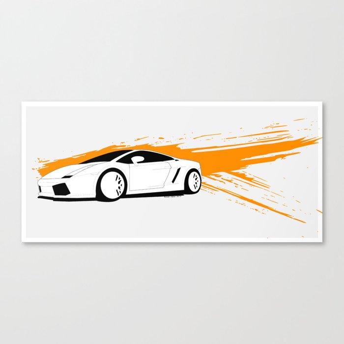Lamborghini Gallardo Vector   Canvas Print