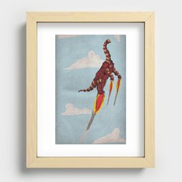 Iron Brontosaurus - Superhero Dinosaurs Series Recessed Framed Print
