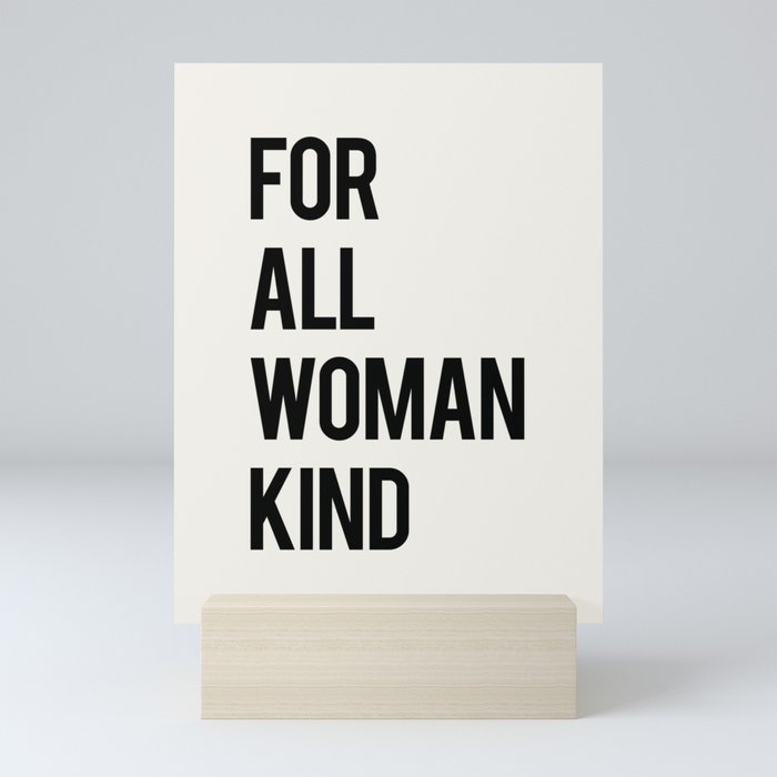 FOR ALL WOMANKIND Mini Art Print