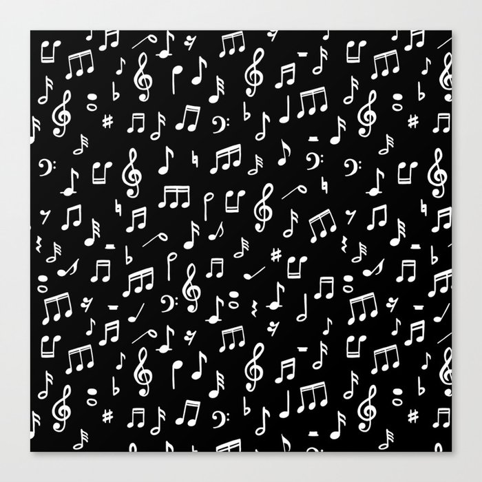 Music Notes In Black Background Canvas Print By Bigmomentsdesign Society6 Find & download free graphic resources for black background. music notes in black background canvas print by bigmomentsdesign